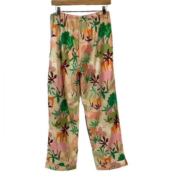 Playful Promises x Alja Horvat 70s Inspired Nature Print Pajama Pants - size 14 - Picture 2 of 7